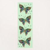 Tapis De Yoga Papillon Mosaïque Vert (Devant)