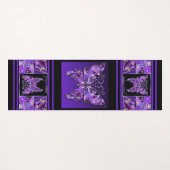Tapis De Yoga Papillon pourpre 31 (Devant (Horizontal))