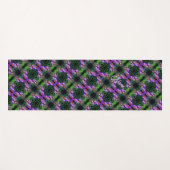 Tapis De Yoga Papillon sur Aster Flower Abstrait Personnalisé (Devant (Horizontal))