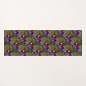Tapis De Yoga Papillon sur l'art de la nature fleurie (Devant (Horizontal))