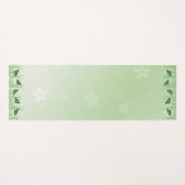 Tapis De Yoga Papillon vert sur vert clair - romantique (Devant (Horizontal))