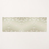 Tapis De Yoga Papillons blancs (Devant (Horizontal))