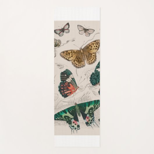 Tapis De Yoga Papillons Collection Antique Papillons (Devant)
