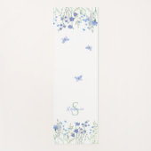 Tapis De Yoga Papillons de monogramme de nom (Devant)