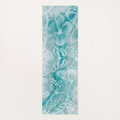 Tapis De Yoga Papillons en marbre vert de mer (Dos)