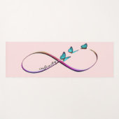 Tapis De Yoga papillons infinis (Devant (Horizontal))