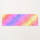 Tapis De Yoga Papillons Pastel Rainbow Stripes (Dos (Horizontal))