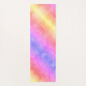 Tapis De Yoga Papillons Pastel Rainbow Stripes (Dos)