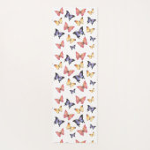 Tapis De Yoga Papillons Rose Violet (Dos)
