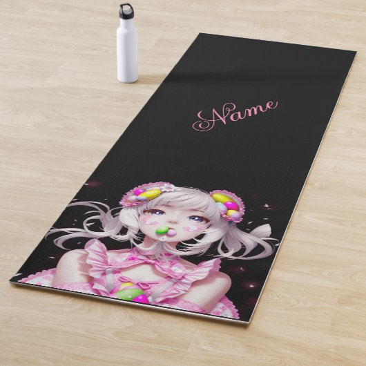 Tapis De Yoga Pâques/printemps Anime fille (En situation)