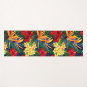 Tapis De Yoga Paradis tropical Floral hawaïen (Devant (Horizontal))