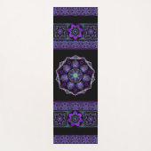 Tapis De Yoga Parapluie violet & coeurs .7 (Devant)