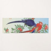 TAPIS DE YOGA PARROIS BLEU ROUGE YOGA MAT (Devant (Horizontal))