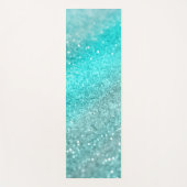 Tapis De Yoga Parties scintillant Aqua Turquoise Océan #1 (Devant)