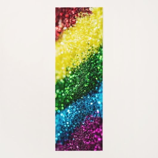 Tapis De Yoga Parties scintillant arc-en-ciel brillante Yoga Mat (Dos)