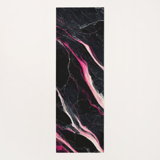 Tapis De Yoga Parties scintillant de marbre rose Yoga Mat (Dos)