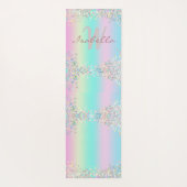 Tapis De Yoga Parties scintillant holographique Unicorn (Dos)