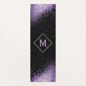 Tapis De Yoga Parties scintillant Monogram Purple Faux (Devant)