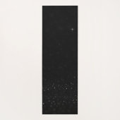 Tapis De Yoga Parties scintillant noire Yoga Mat avec initiales  (Dos)