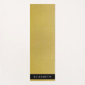 Tapis De Yoga Parties scintillant Or, Arrière - plan Parties sci (Devant)