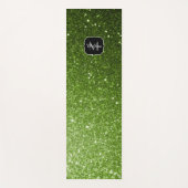 Tapis De Yoga Parties scintillant vert clair brille Monogram (Devant)