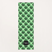 Tapis De Yoga Parties scintillant vert foncé brillant Shamrock M (Devant)