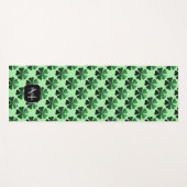 Tapis De Yoga Parties scintillant vert foncé brillant Shamrock M (Devant (Horizontal))