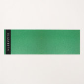 Tapis De Yoga Parties scintillant verte, Arrière - plan Parties  (Devant (Horizontal))