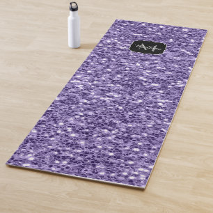 Tapis De Yoga Parties scintillant violet ultra violet scintille