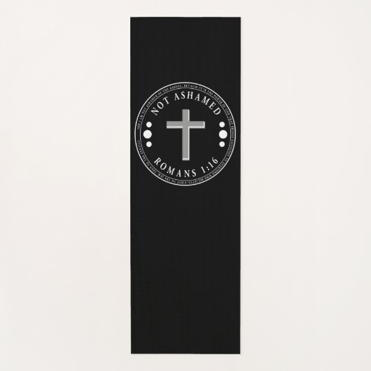 Tapis De Yoga Pas honteux de l'Evangile Verse chrétien (Devant)