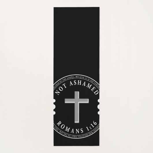 Tapis De Yoga Pas honteux de l'Evangile Verse chrétien (Dos)