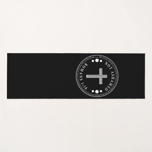 Tapis De Yoga Pas honteux de l'Evangile Verse chrétien (Devant (Horizontal))