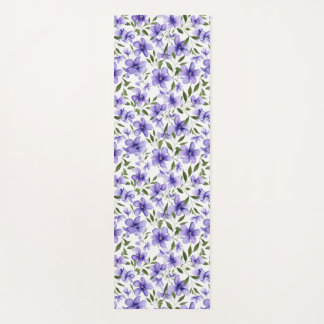 Tapis De Yoga Passion des fleurs violettes