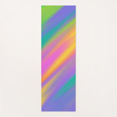Tapis De Yoga Pastel couleurs rayures (Devant)