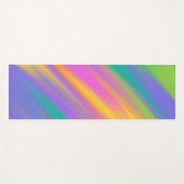 Tapis De Yoga Pastel couleurs rayures (Devant (Horizontal))