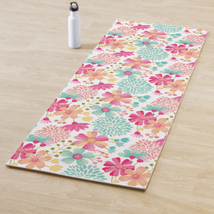 Tapis De Yoga Pastel Floral Designer Yoga Exercice Floor Mat