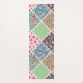Tapis De Yoga Pastel Floral Quilt Carré (Dos)