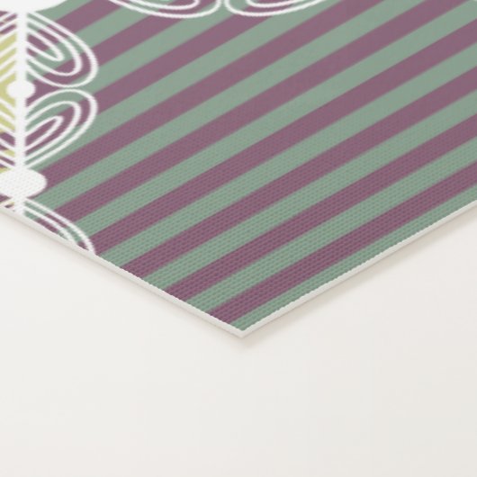 Tapis De Yoga Pastel Floral Quilt Carré (Détail)