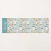 Tapis De Yoga Pastel mignon Rainbow Unicorn Motif (Devant (Horizontal))