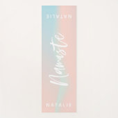 Tapis de yoga Pastel namaste (Devant)