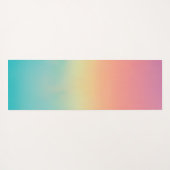 Tapis De Yoga Pastel personnalisé Arc-en-ciel (Dos (Horizontal))