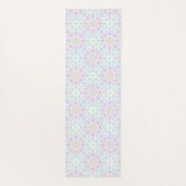 Tapis De Yoga Pastel personnalisé Arc-en-ciel Floral Mandala Car (Dos)
