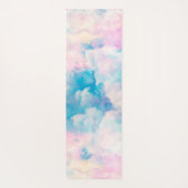 Tapis De Yoga Pastel Rainbow Ciel nuageux (Dos)