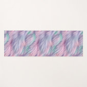 Tapis De Yoga Pastel Rainbow Fur (Devant (Horizontal))