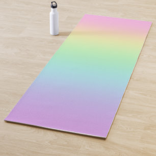 Tapis De Yoga Pastel Rainbow Gradient Yoga Mat