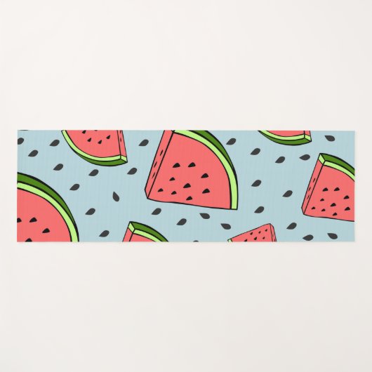 Tapis De Yoga Pastèque (Devant (Horizontal))