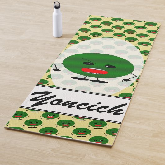 Tapis De Yoga Pastèque en colère par Kenneth Yoncich (En situation)