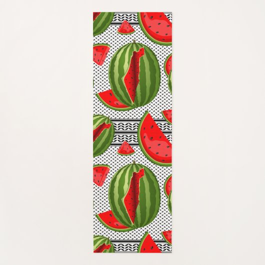 Tapis De Yoga Pastèque Palestine - Slice (Devant)