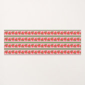 Tapis De Yoga Pastèque rose et vert Personnalisé (Dos (Horizontal))