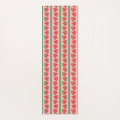 Tapis De Yoga Pastèque rose et vert Personnalisé (Dos)